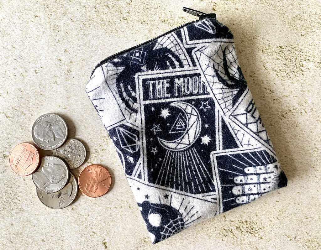 Witchy Mojo Bag – Flannel Crystal Pouch for Runes, Pendulums & Witchy Accessories