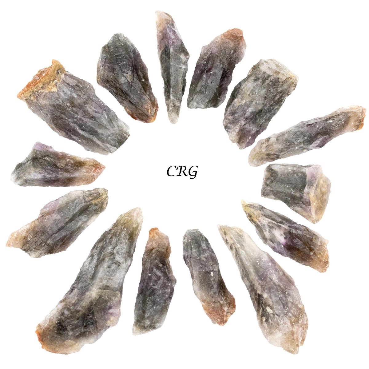 Melody Raw Stone Points (Super 7) (1 Pound) Size 2 to 4 Inches Bulk Wholesale Lot Crystal Minerals