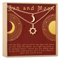 Sun and Moon Celestial Jewelry Necklace Set
